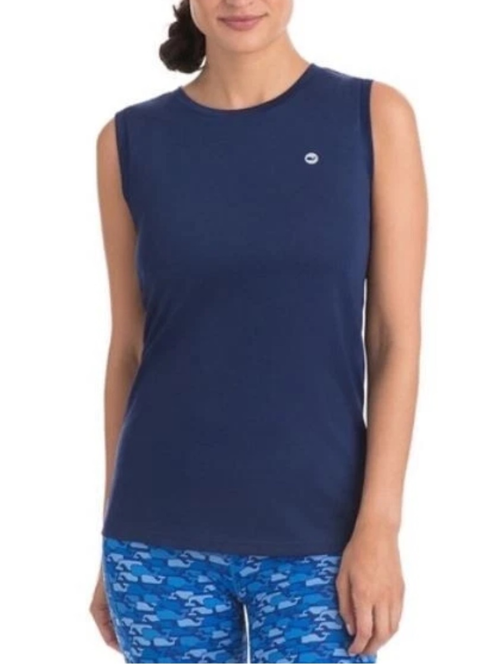 Vineyard Vines Women’s Performance Tee - Royal Blue with White Logo